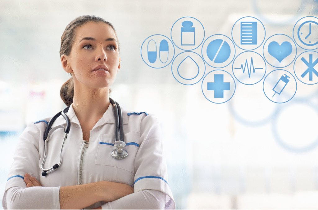 Professional doctor representing ABRO Clinics medical departments and advanced healthcare services